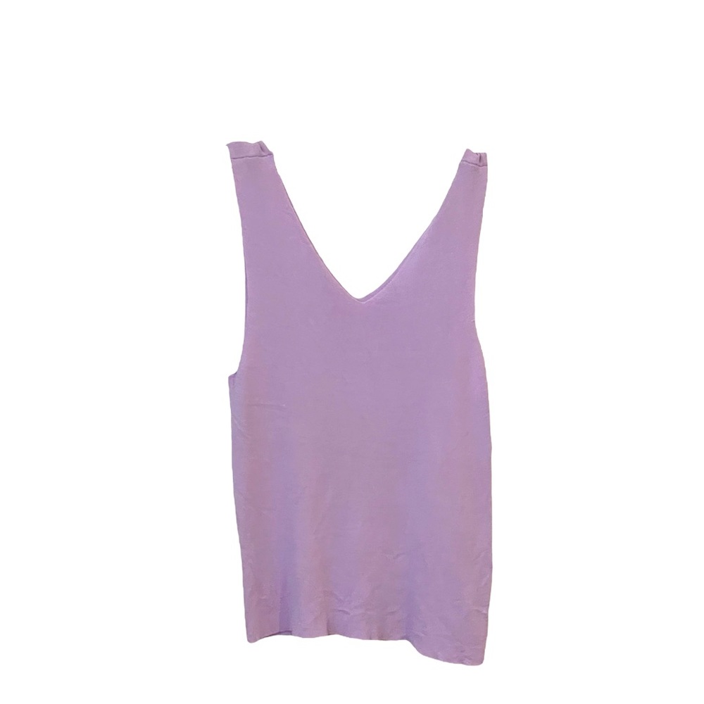 Maison Jules lavender knit tank/shell